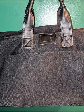 Guess Black Men’s Weekender Bag with Leather Handles